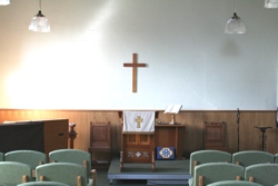 Inside the worship area
